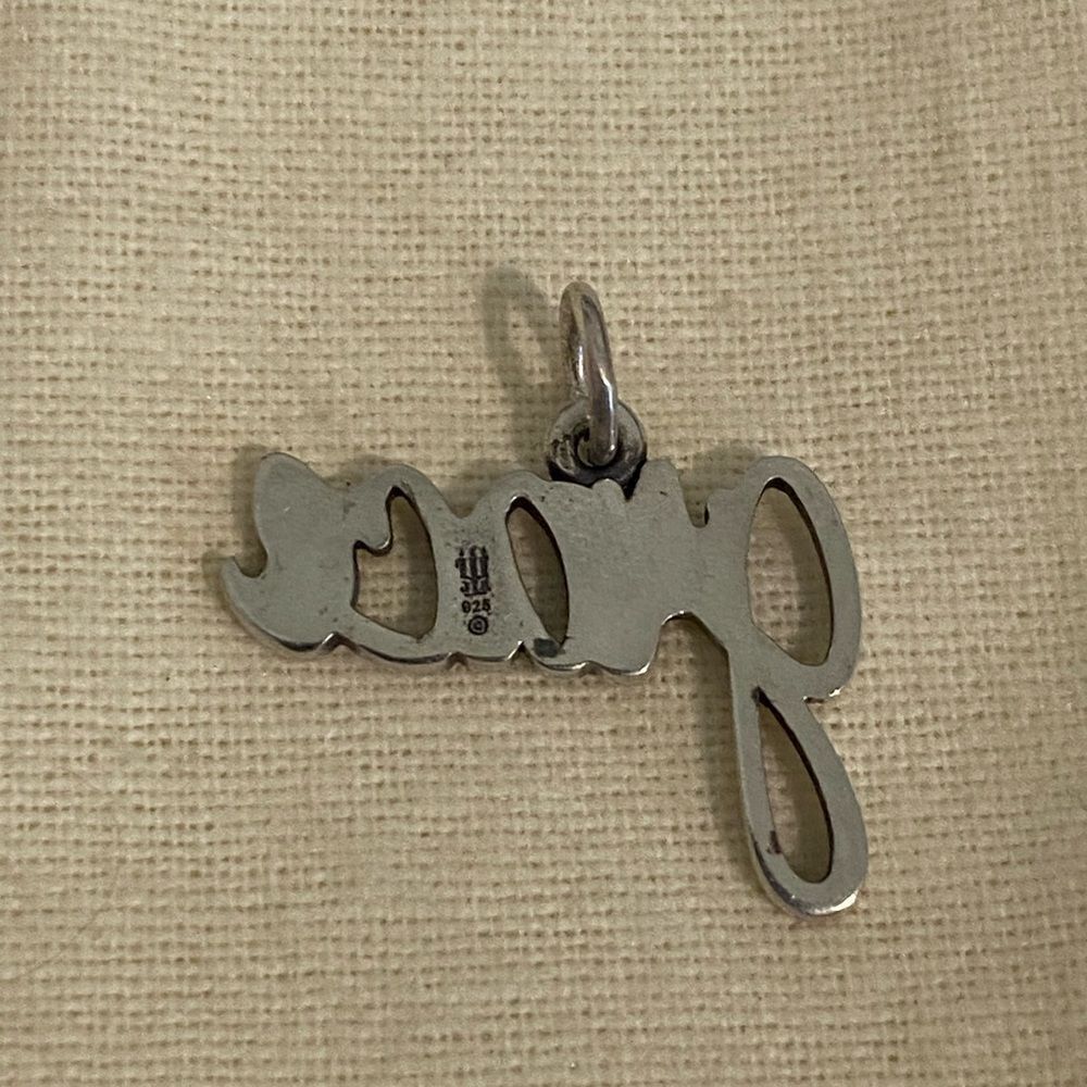 James Avery Retired “Grace” Script Charm - Picture 3 of 3